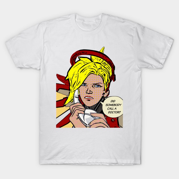 Mercy Popart T-Shirt by Chili_Davis